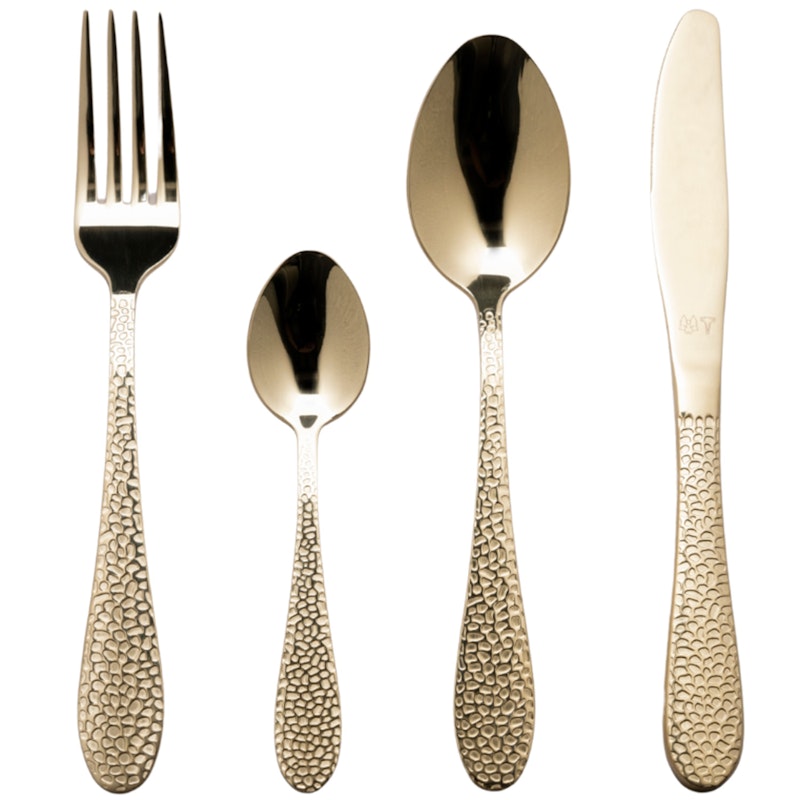 Ruokailuvälinesarja 16 Kappaletta, Kulta
