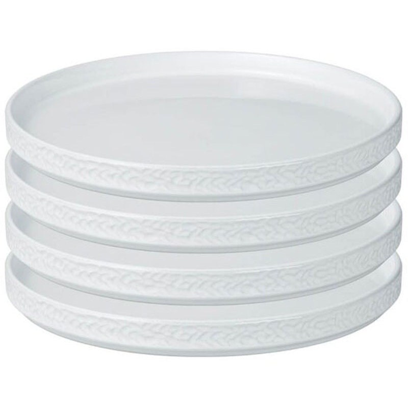 Servisen C Lautanen 25 cm 4 kpl:n pakkaus, Valkoinen