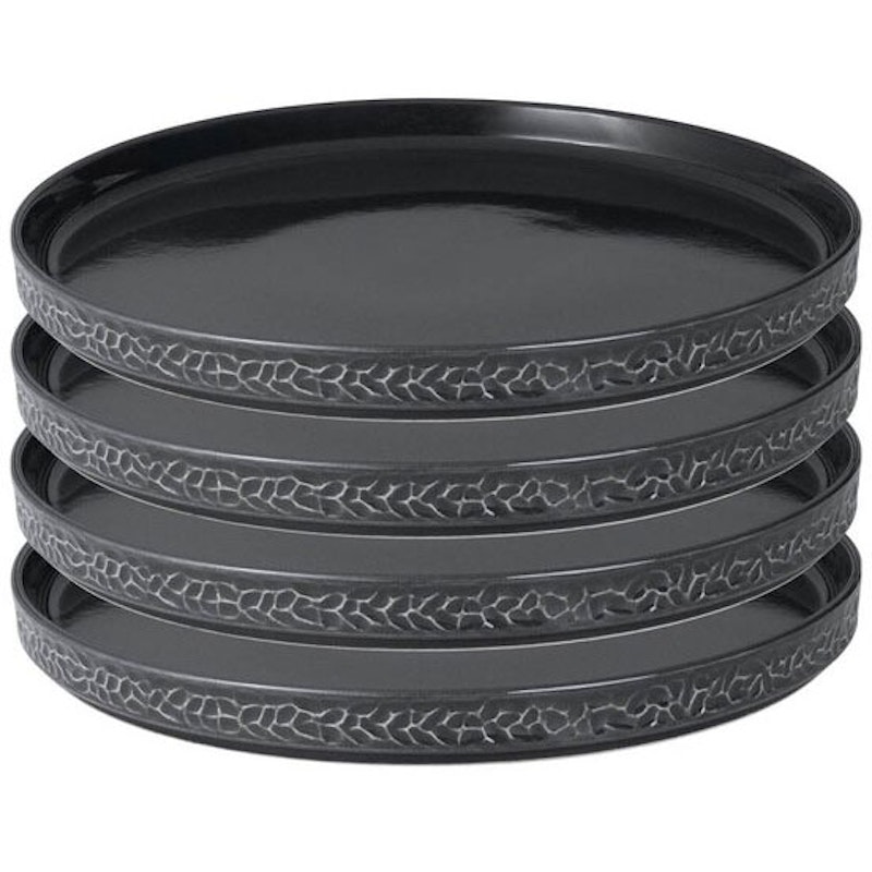Servisen C Lautanen 25 cm 4 kpl:n pakkaus, Antrasiitti