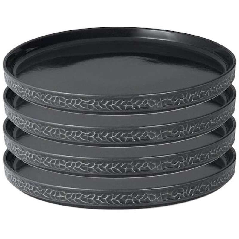 Servisen C Lautanen 25 cm 4 kpl:n pakkaus, Antrasiitti