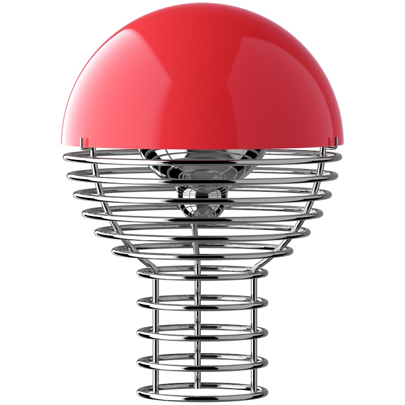 Wire Pöytävalaisin Kannettava Ø18, Punainen