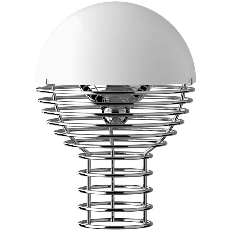 Wire Pöytävalaisin Kannettava Ø18, Valkoinen