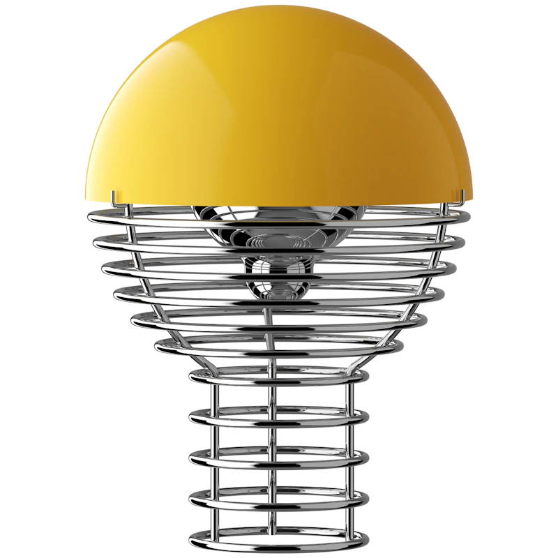 Wire Pöytävalaisin Kannettava Ø18, Keltainen