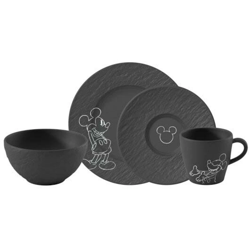 Manufacture Rock Mickey Mouse Aamiaissetti, Musta