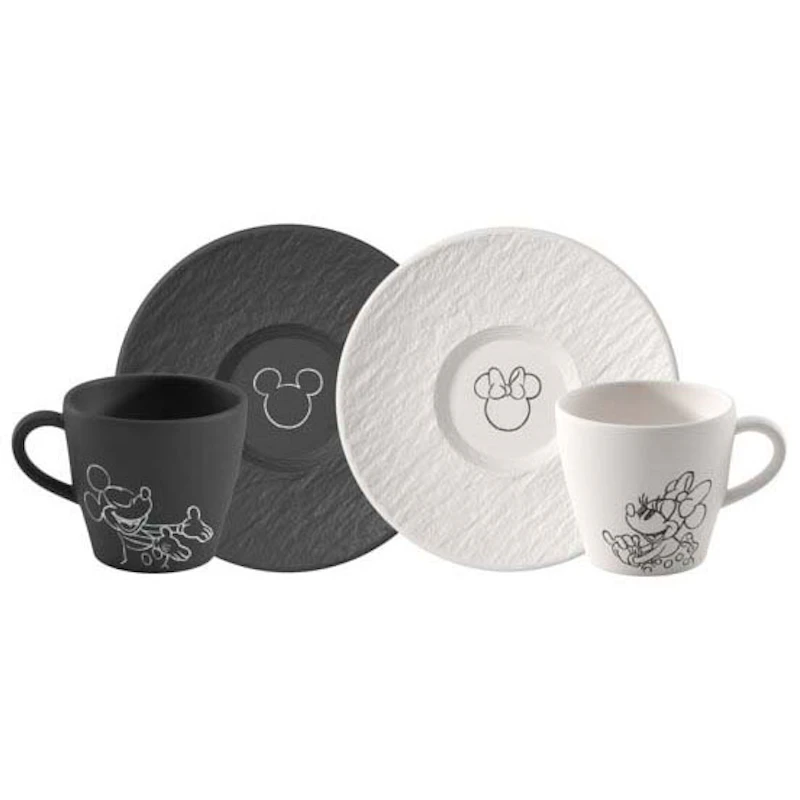 Manufacture Rock Mickey Mouse Kahvikuppipari, 4 Kappaletta