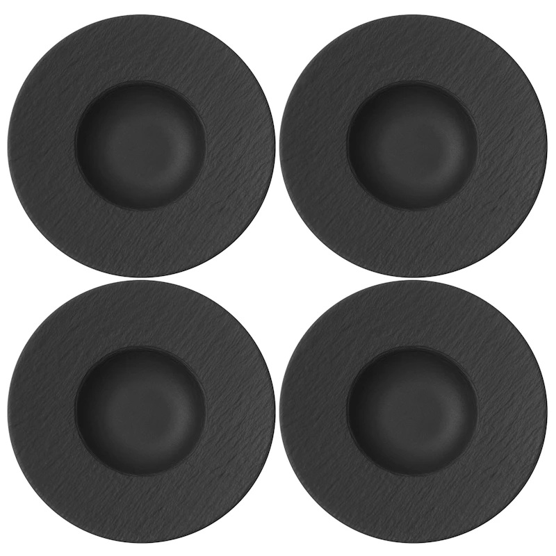 Manufacture Rock Pastalautanen 28 cm 4 kpl:n pakkaus, Musta