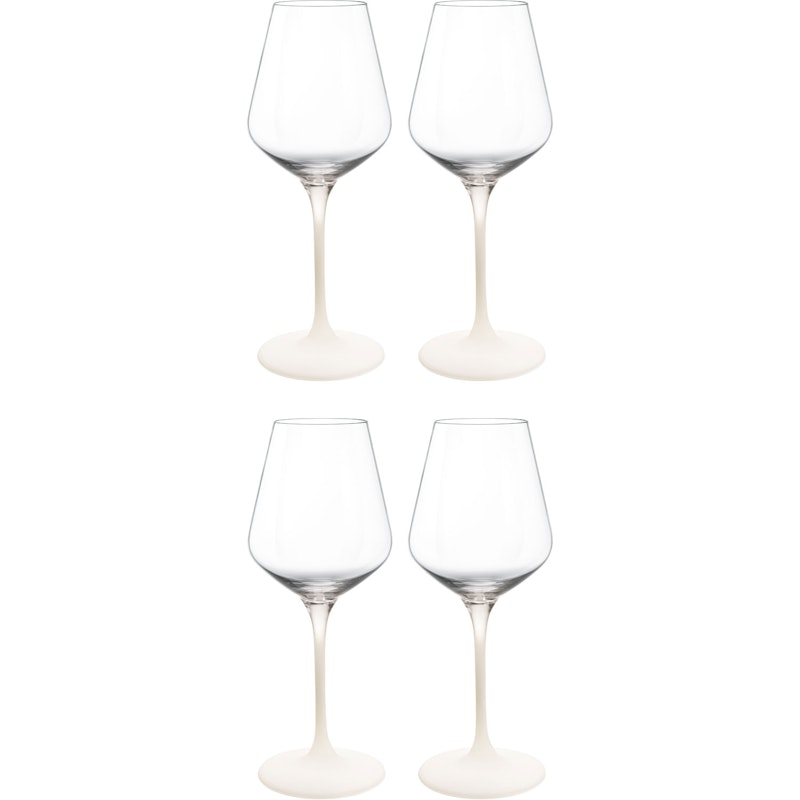 Manufacture Rock Valkoviinilasi 38 cl 4 kpl:n pakkaus, Valkoinen