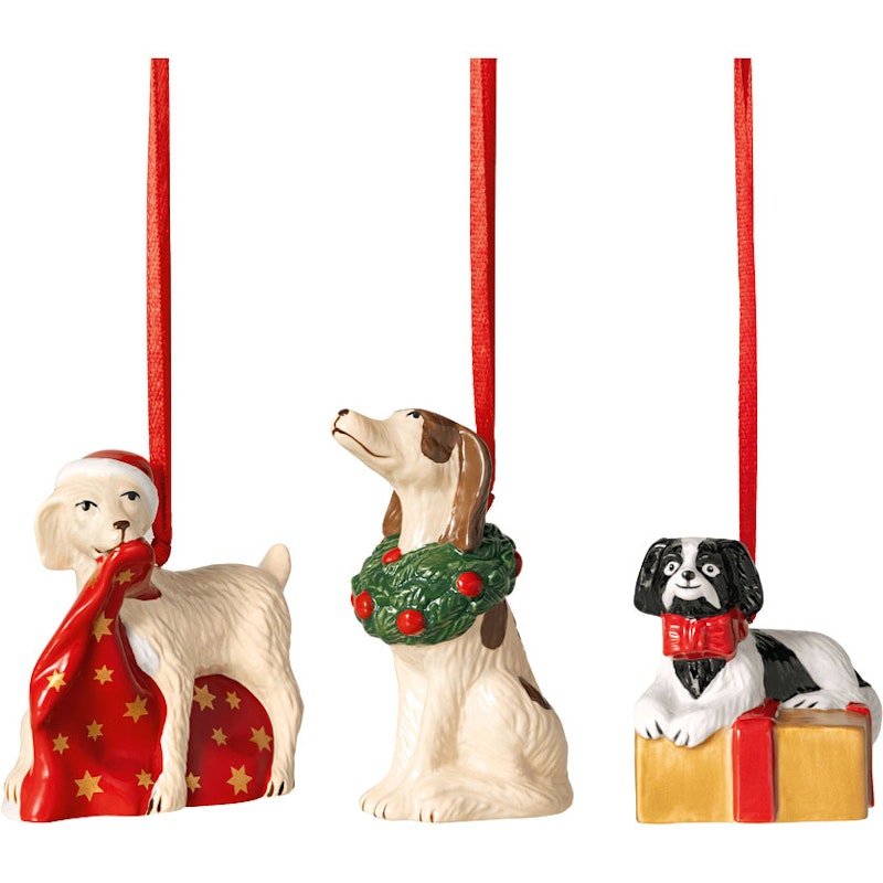 Nostalgic Koriste Dogs 3 kpl:n pakkaus