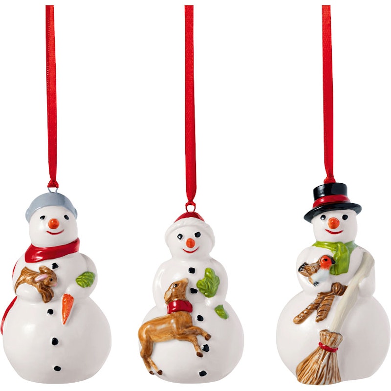 Nostalgic Koriste Snowmen 3 kpl:n pakkaus