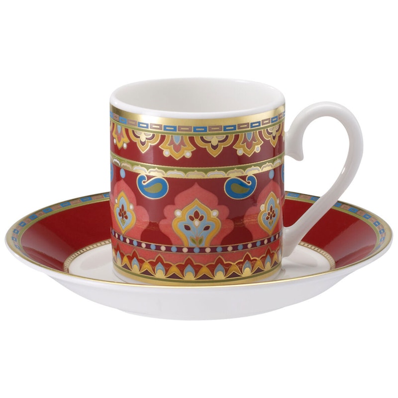 Samarkand Rubin Espressokuppi Pikkulautasella