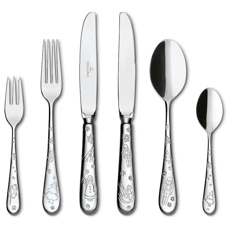 Toy's Delight Cutlery setti 30 hopea/platina