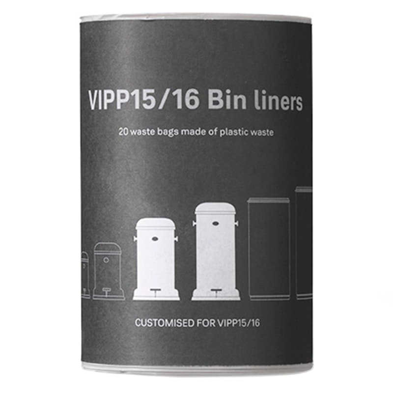 Vipp 15/16 Roskapussi Poljinroskakorille 8 kpl:n pakkaus, 18 L