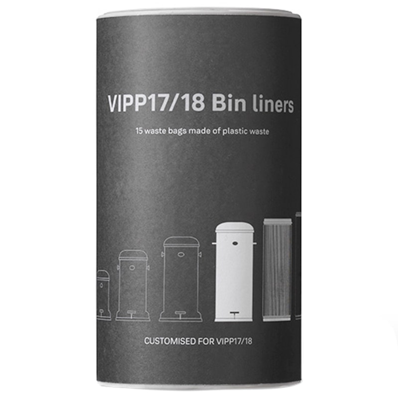 Vipp 17/18 Roskapussi Poljinroskakorille 8 kpl:n pakkaus, 30 L