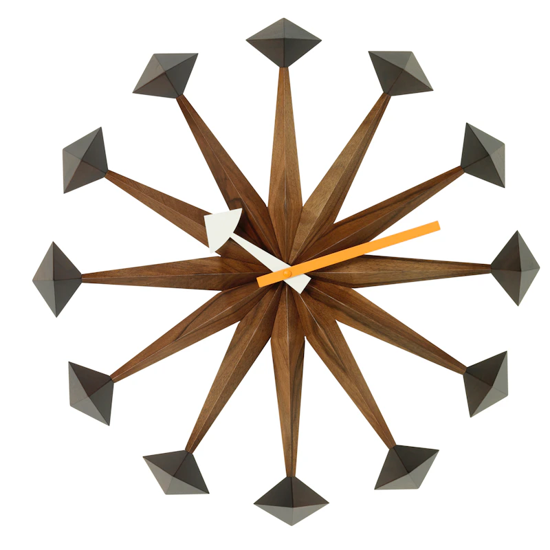 Polygon Seinäkello Ø43 cm, Saksanpähkinä