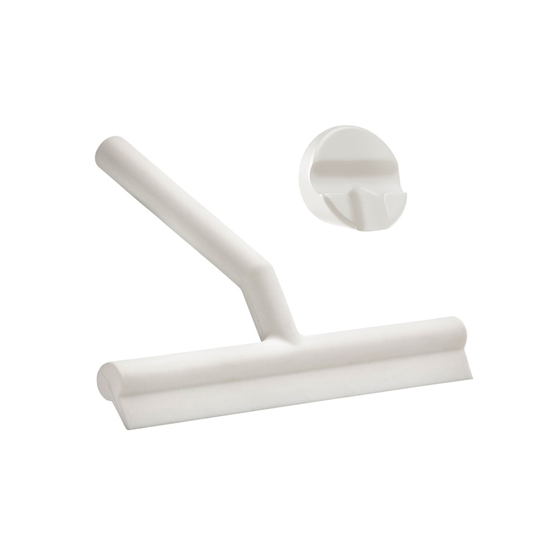 Shower Squeegee Suihkulasta Pidikkeellä Valkoinen