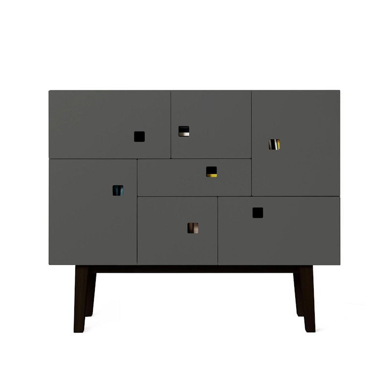 Peep C1 Sideboard, Slate Grey/Musta